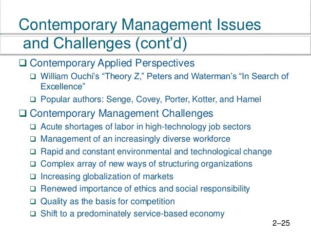 contemporary issues and challenges in management of 21st century contemporary issues in management topics list
